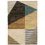Tapis abstrait beige / brun / bleu Sippel-775888479