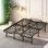 Structure de lit pleine grandeur robuste et pliable | Capacité de 1500 lb | Rangement sous le lit de 13 po | Assemblage sans outil en 10 minutes | Aucun sommier requis