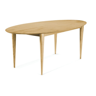 Angelet Maple Oval Solid Wood Dining Table