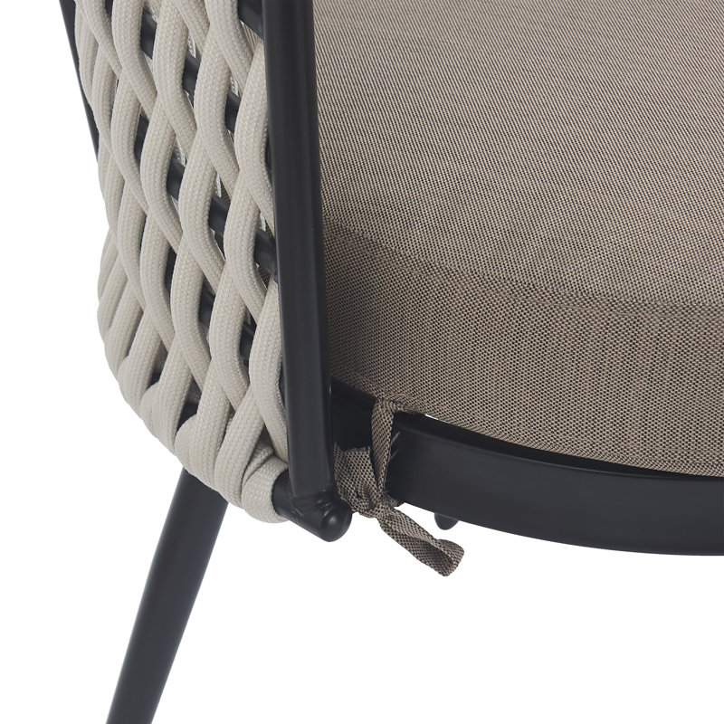 Chaise de salle à manger d'extérieur, Beige / kaki