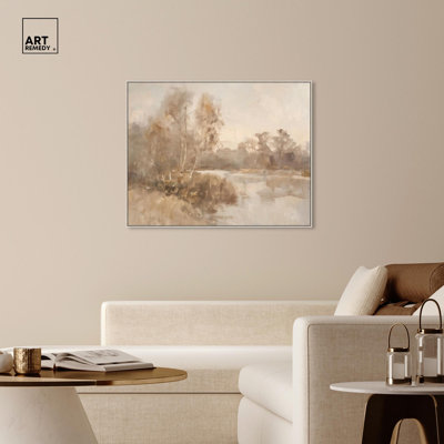 «Ghost of Autumn Canvas Farmhouse Landscape» par Art Remedy