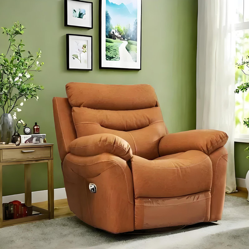 Fauteuil inclinable paresseux de qualité, Similicuir jaune