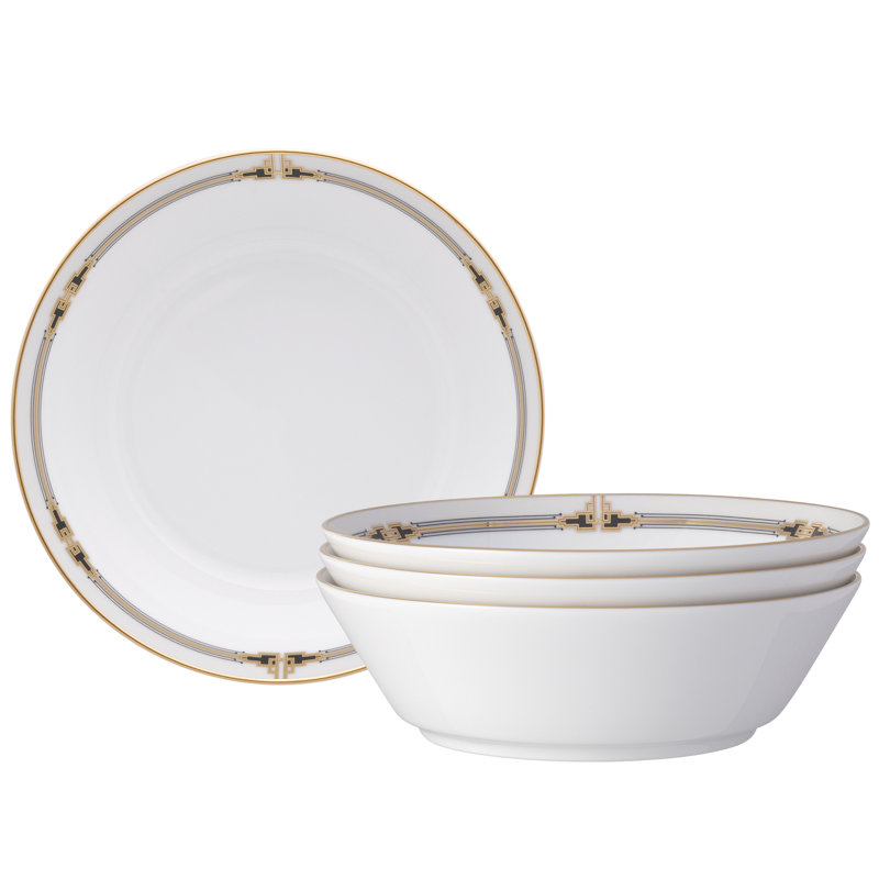 Ensemble de 4 bols à soupe Noritake Empire Gold, 7 po, 22 oz