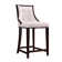 Upholstered Counter Stool with Solid Wood Frame