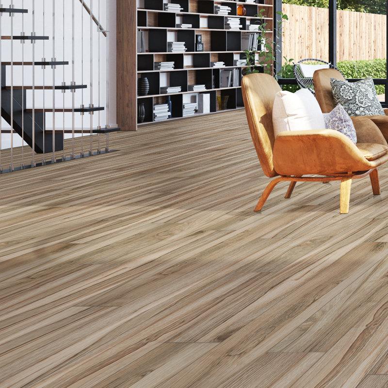 Ardenmere 9 in. x 48 in. Matte Porcelain Wood Look Floor and Wall Tile, Solira