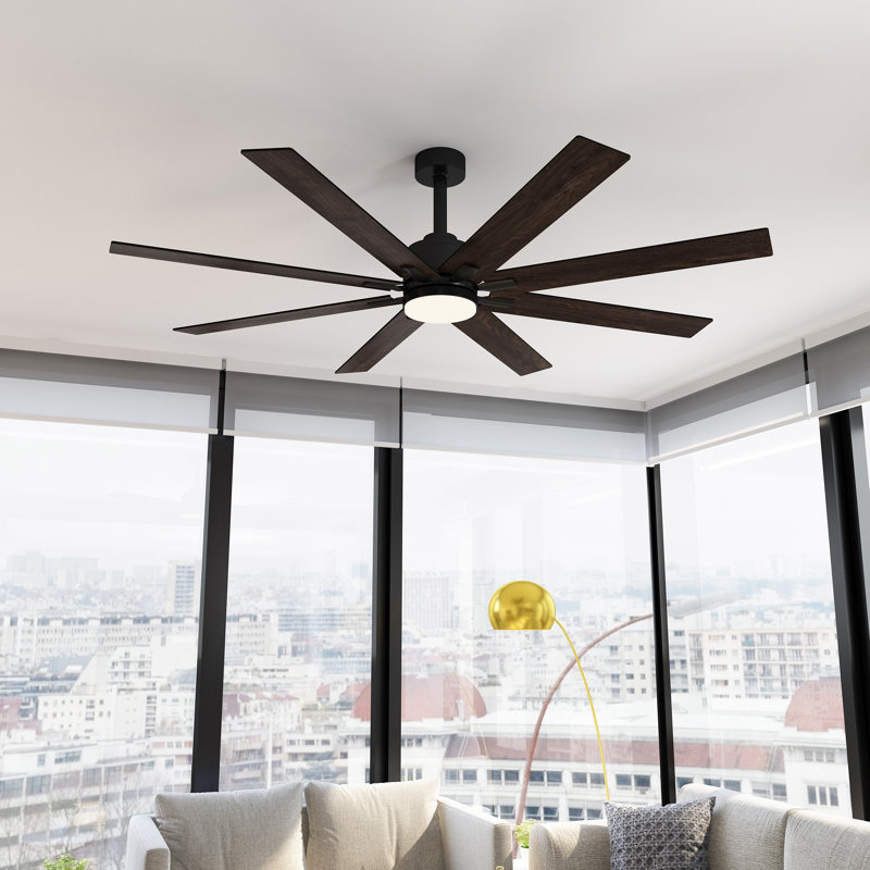 Anary 8 Blade LED Standard Ceiling Fan DC Motor With Remote Control And Light