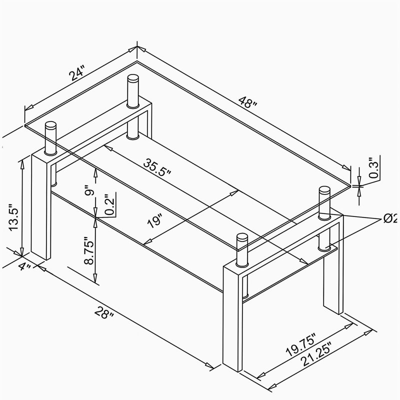 Table basse Moria