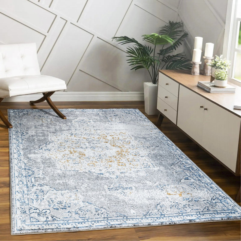 Tapis multicolore, Rectangle 7 pi 10 po x 9 pi 10 po