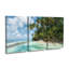 Ensemble de 3 panneaux - Stefan Hefele «Turquoise Bay», art mural sur toile pour le salon, la chambre à coucher ou le bureau 