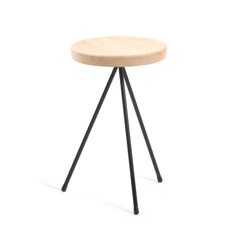 Anakie Metal Accent Stool, Black