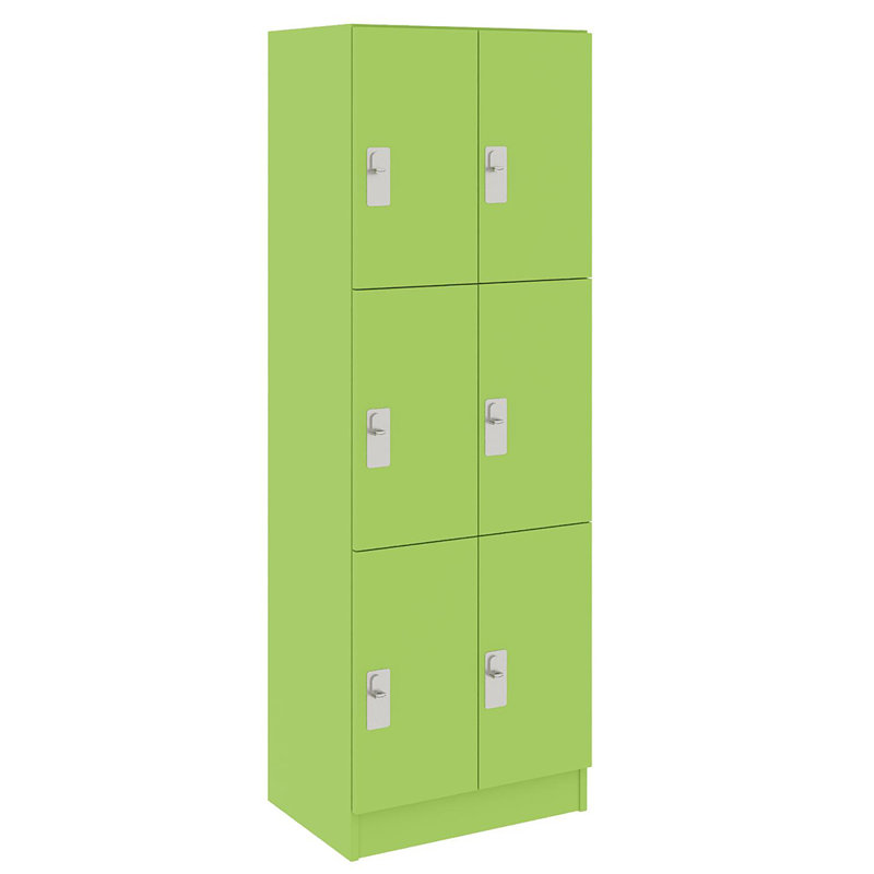Armoire-penderie triple à neuf compartiments avec porte, 59" H x 24" W x 17" D, 6, Îlot