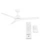54" Mocha 3 - Blade Outdoor/Indoor Smart Propeller Ceiling Fan with Remote Control Included