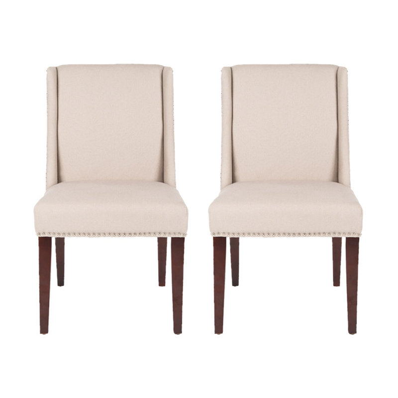 Humphry Upholstered Side Chair, Taupe