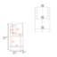 Armoire de bar de 42 po de hauteur 42 po - noir, 8 bouteilles, armoire de rangement à double porte avec porte-bouteilles 43 po-120669104