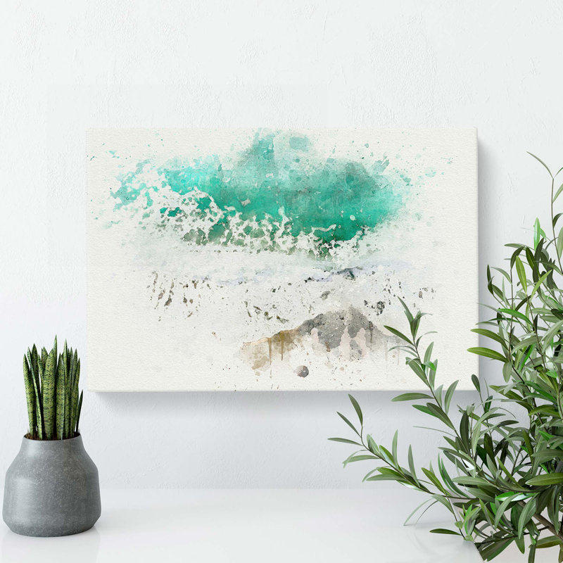Ocean Dreams In Abstract - Wrapped Canvas, 35cm H x 50cm W x 3cm D