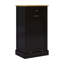 Armoire poubelle de cuisine inclinable noire, à densité moyenne qui ne se déformera pas, cache et garde bien peinte E1, peut contenir de la nourriture pour animaux, manuel d'assemblage inclus
