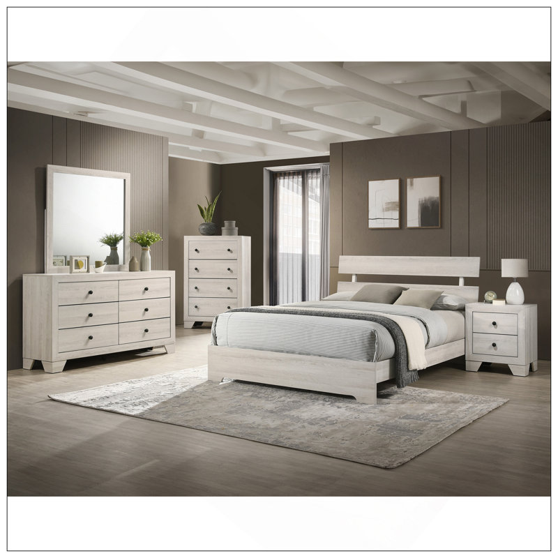 Mobilier de chambre à coucher 1Pc Rustic, Blanchies