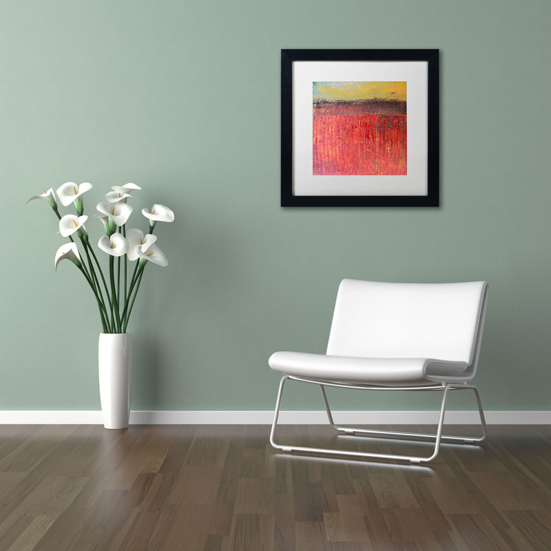 « canneberge s » par michelle calkins, reproduction d’art encadrée, H 11 po x l 11 po, Blanc