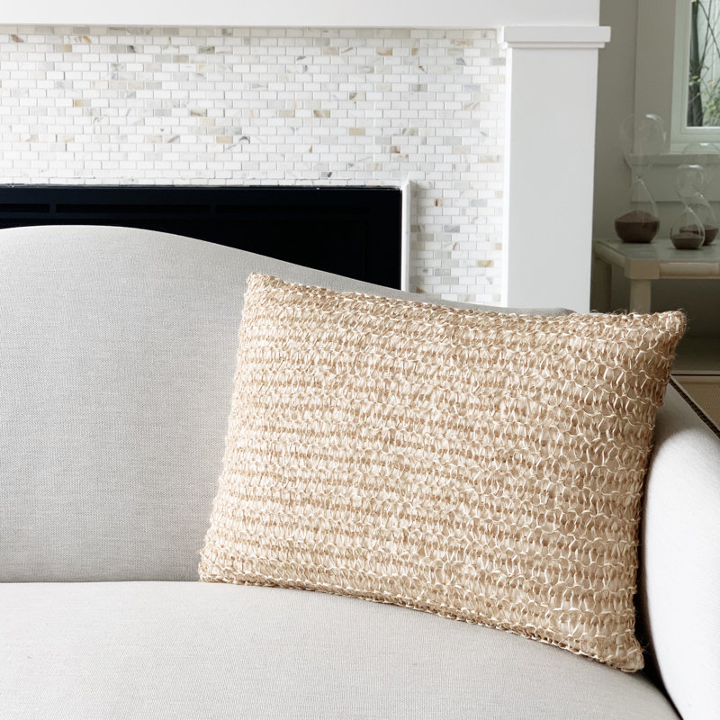 Laguna Abstract Jute / Sisal Pillow Cover