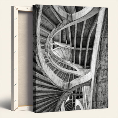 Architectural Spiral Canvas Wall Art Oil Painting Print Set Of 1