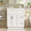 Meuble-lavabo moderne avec rangement à fermeture en douceur et rangement réglable