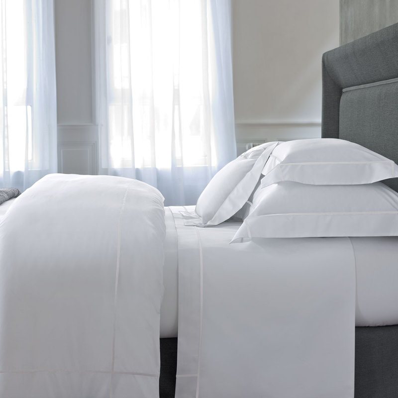 Athena Bedding, Twin Duvet Cover, Blanc