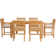 Outdoor 7 - Piece Teak Dining Set with Cushions