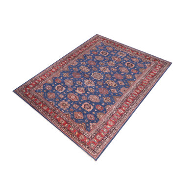 Rustic Gioni Jada Blue/Red Wool Rug - 11'8'' X 15'6''
