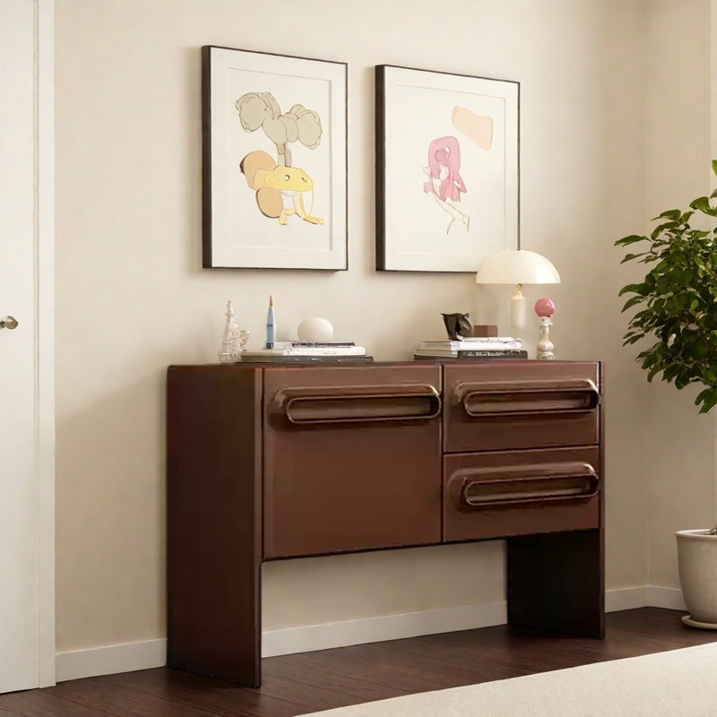Buffet de style simple, Brun