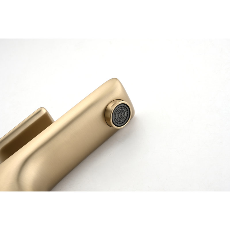 Single Handle Lavatory Basin Sink Faucet, Brushed Gold