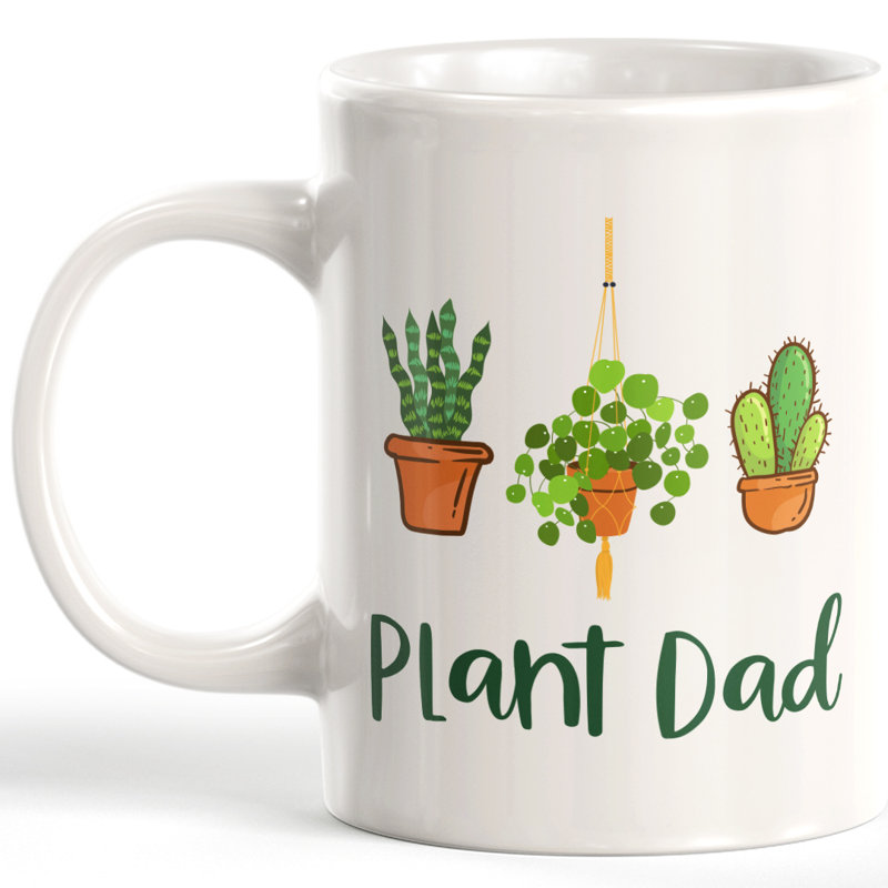 Tasse à café, 11 oz, Plastique, Papa des plantes