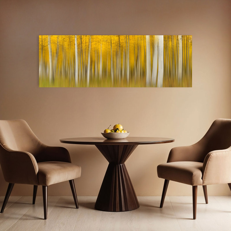 Golden Aspen Blur, H 16 po x l 48 po