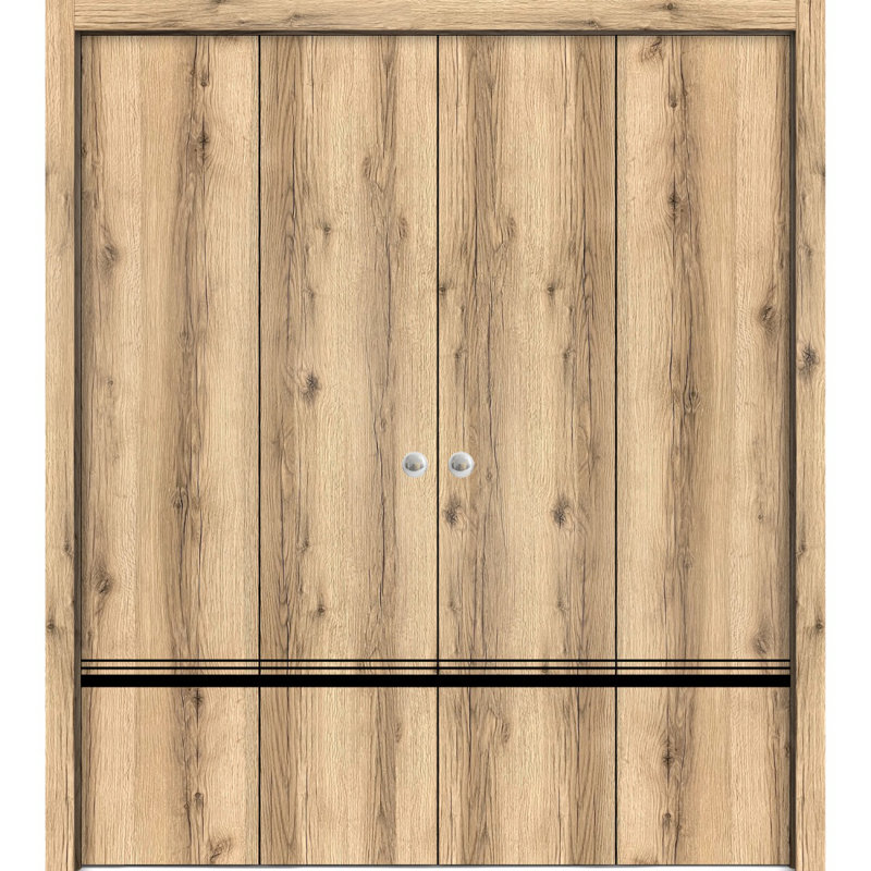 Finition en bois massif manufacturé, Chêne, 72 po x 84 po