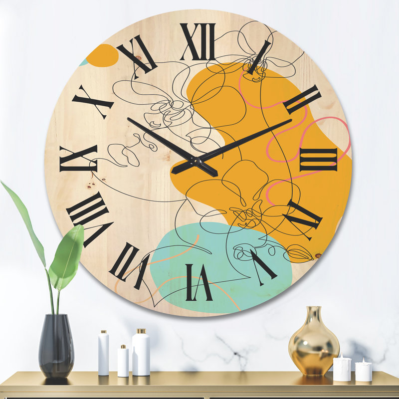 Horloge murale en bois, Très grand