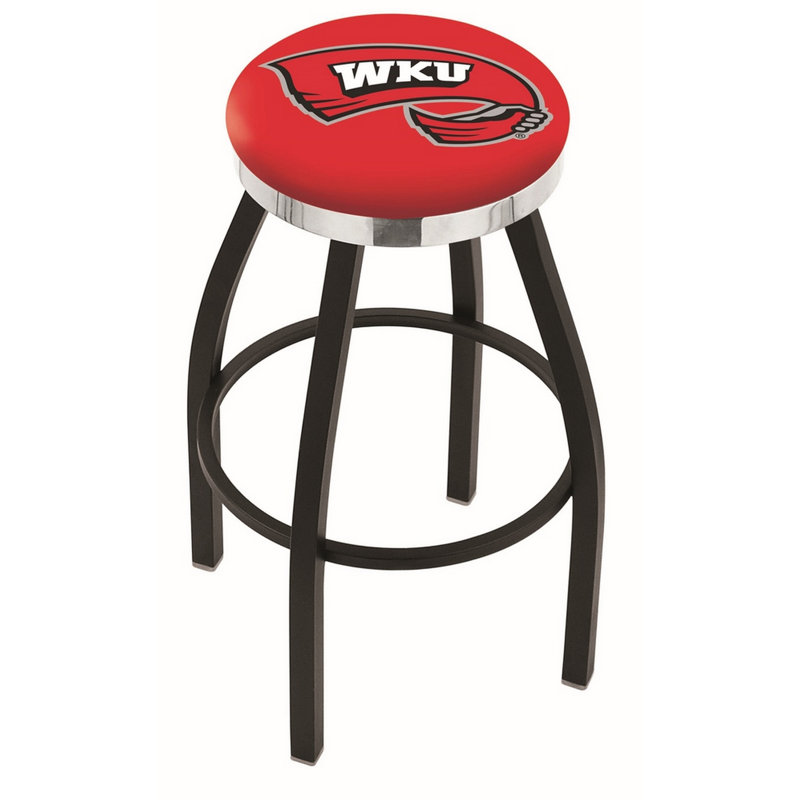 NCAA 36" Swivel Bar Stool, Western Kentucky