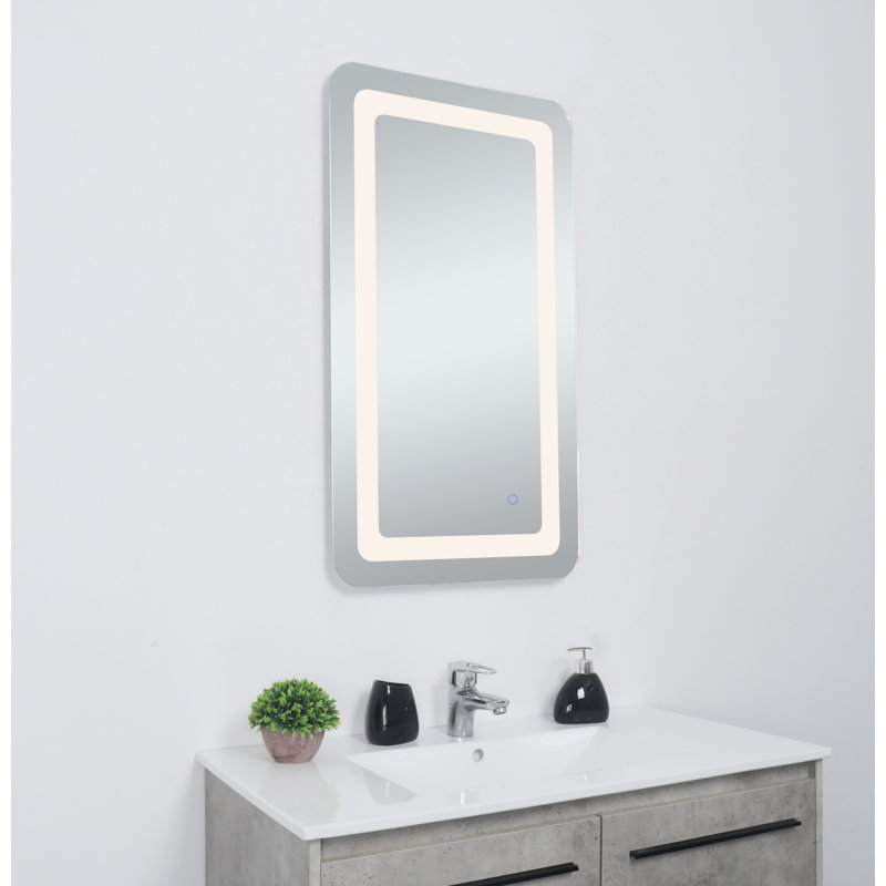 Miroir mural Juliane, Rectangle, 36 po x 20 po