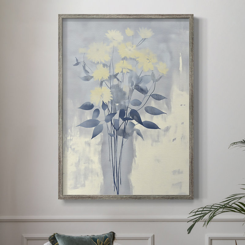 Impression encadrée FLORAL Series DCLxxxix - bois massif, H 11 po x l 9 po
