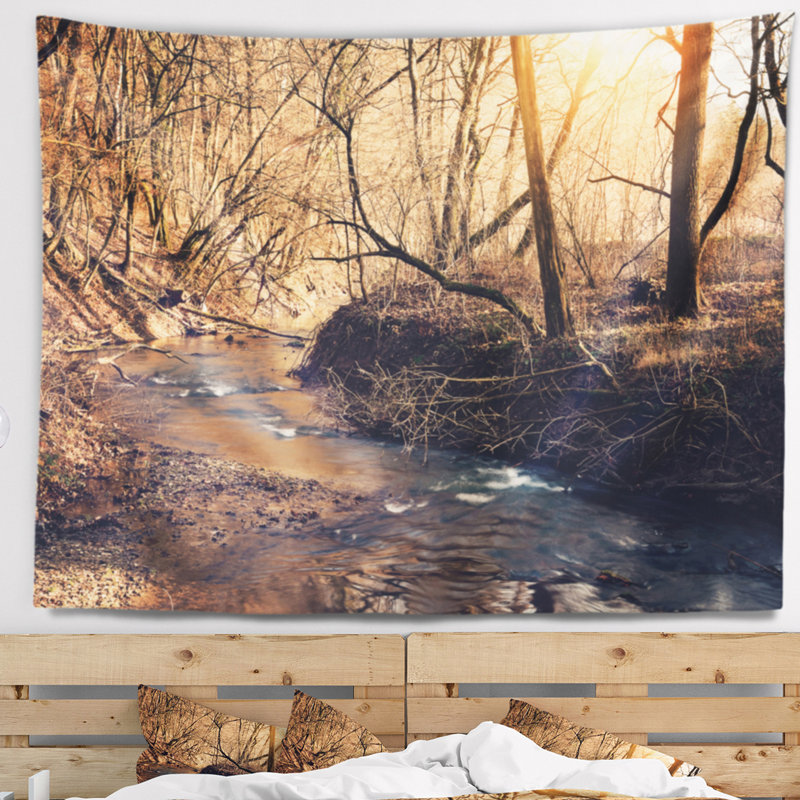 Tapisserie du parc national Forest Brown Creek, H 32 po x l 39 po