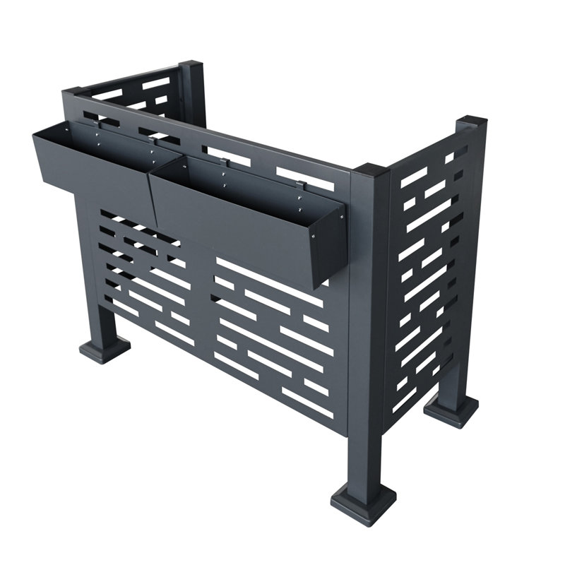 Clôture de climatiseur 4Ftx2ft pour unités extérieures, H 35,25 po x l 46,25 po x P 22,25 po