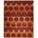 Asian Fusion Rose/Burgundy Hand-Knotted Area Rug