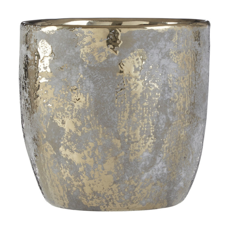 Bissette Stoneware Table Vase, 14cm H x 14cm W x 14cm D