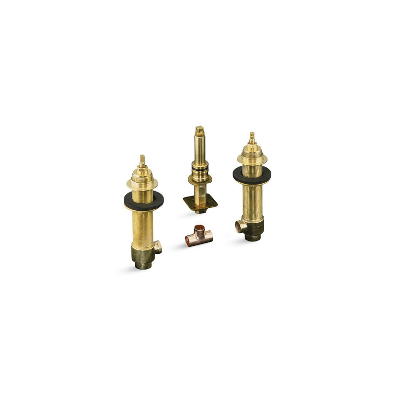 Kallista Foundations Deck-Mount Bath Set 3/4" Ceramic High-Flow Valve System