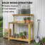 Wood, Metal Potting Bench