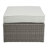 Wicker Patio Sofa W/2 Pillows & 2 Ottomans