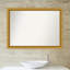 Miroir mural de salle de bain en bois doré 27,5 x 21,5 po Townhouse-1686607755