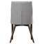 Chaise d'appoint rembourrée en coton gris Garelli