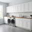 Armoire de cuisine Modern Shaker, structure en bouleau massif, glissières DTC à fermeture en douceur à extension complète, tablettes réglables, options de largeurs multiples (12 po à 42 po)-121671105-121671106
