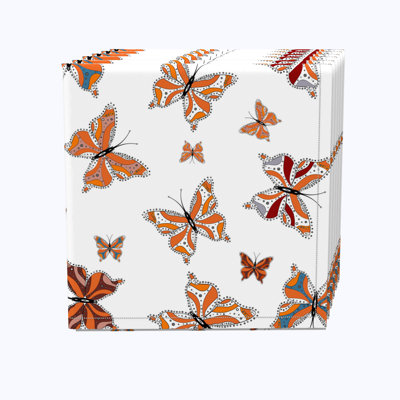 Cotton Twill Animal Print Square Napkin