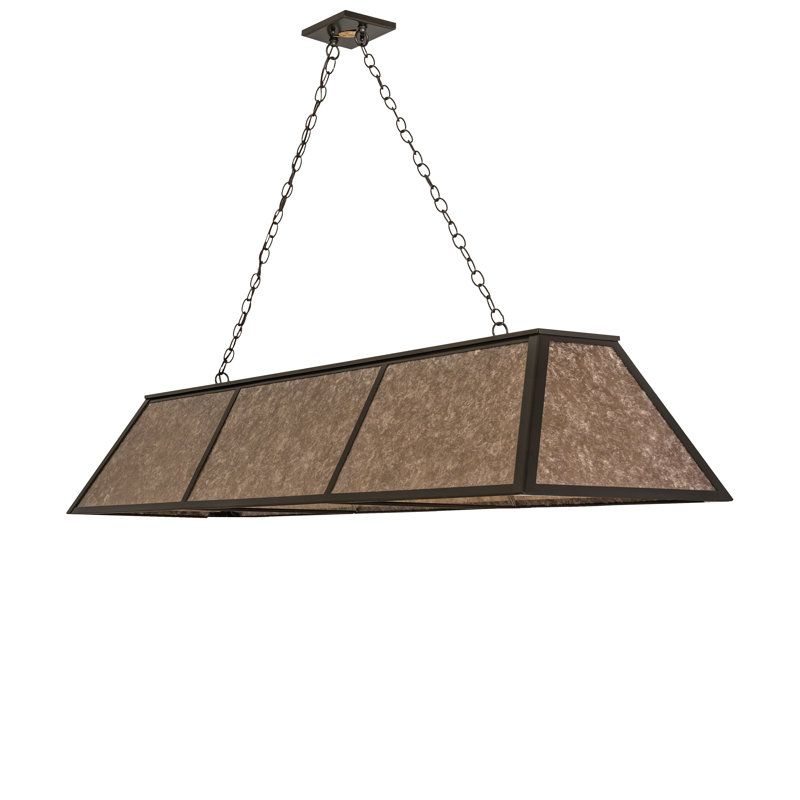 Rustic Lodge 6 - Light Pendant, Brown, 47" H x 70" W x 17" D