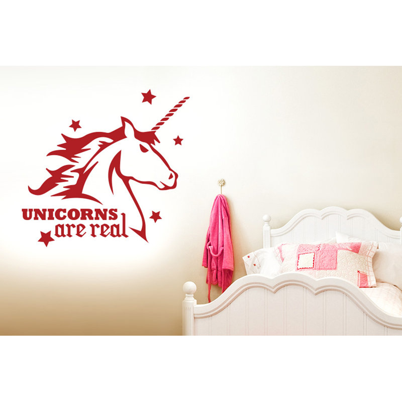 Animals Wall Decal, Dark Red